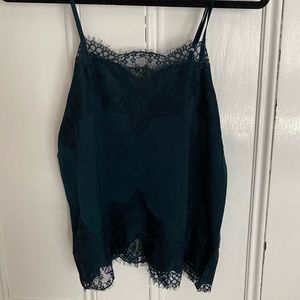 Dark Teal Satin Cami